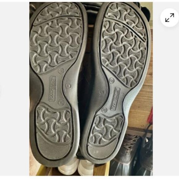 Footprints Birkenstock Strap Brown Leather Loafer Shoes Women's 39 L 8 - Picture 6 of 7